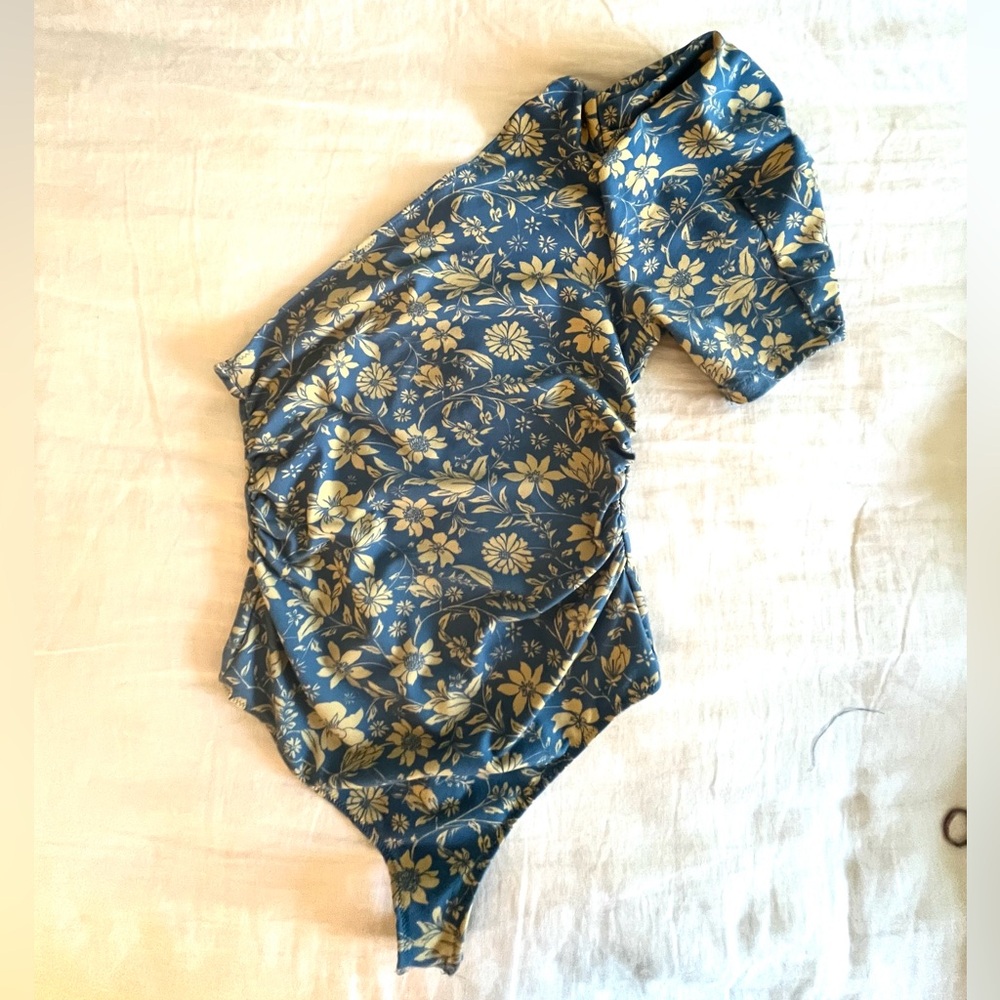 Intimately Free People Somethin' Bout You Floral One Shoulder Bodysuit
